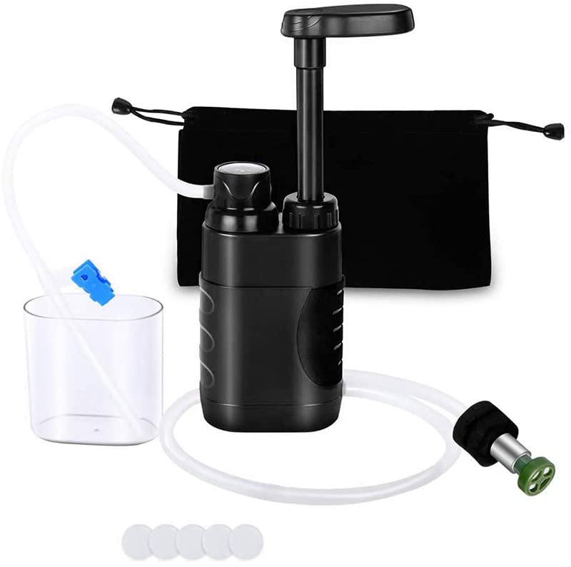 Tragbarer Wasserfilter, Wasserflasche, direktes Trinken, tragbarer Wasserfilter, Outdoor-Wasserfilter for Camping, Wandern, Notfall /2614