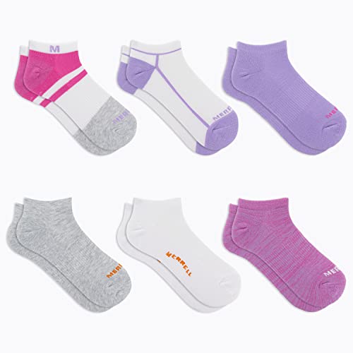 Image of Merrell Men's and Women's Wool Everyday Hiking Socks - 3 Pair Pack - Cushion Arch Support & Moisture Wicking