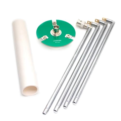 Lonrtesw Antena FM GP de 65 MHz A 375 MHz para Transmisor FM, Receptor, Transmisión en Campus, Antena Telescópica BNC Q9, Amplificador de Radioaficionado