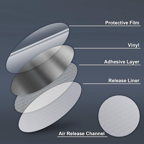 Image of Lypumso Gloss Silver Chrome Vinyl Tape, Vinyl Detailing DIY Wrap Tape with Tool Kit Air-Release Adhesive DIY Car Door Sill Window Trim Edge Guard Protective (2in x 30ft)