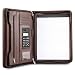 Cossini Premium Business Portfolio with Zipper – Padfolio - Superior Business Impressions Begin with PU Vegan Leather, 10.1 Inch Tablet Sleeve, Smart Storage, Solar Calculator, Writing Pad -Brown