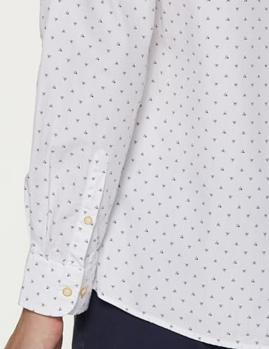 Image of Peter England Men's Printed Slim Fit Party Branded Insignia Full Sleeve Casual Shirt Cotton