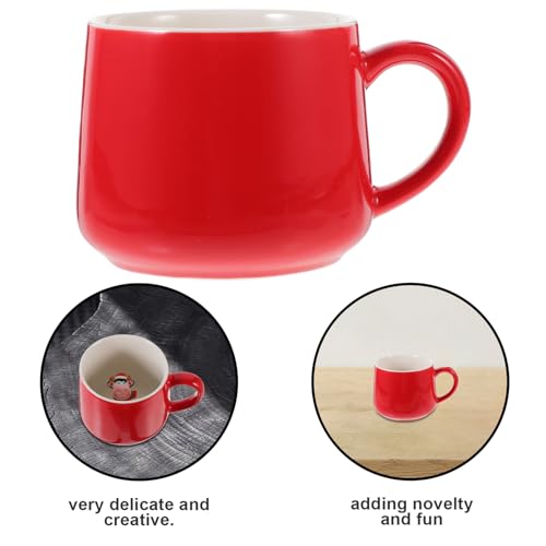 Taza de cerámica con forma de vaca para desayunos divertidos en familia 6