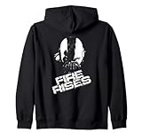 the dark knight rises fire rises felpa con cappuccio