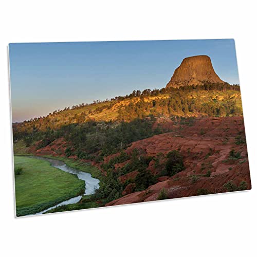3dRose Belle Fourche River Desk Pad 23x16 pulg.