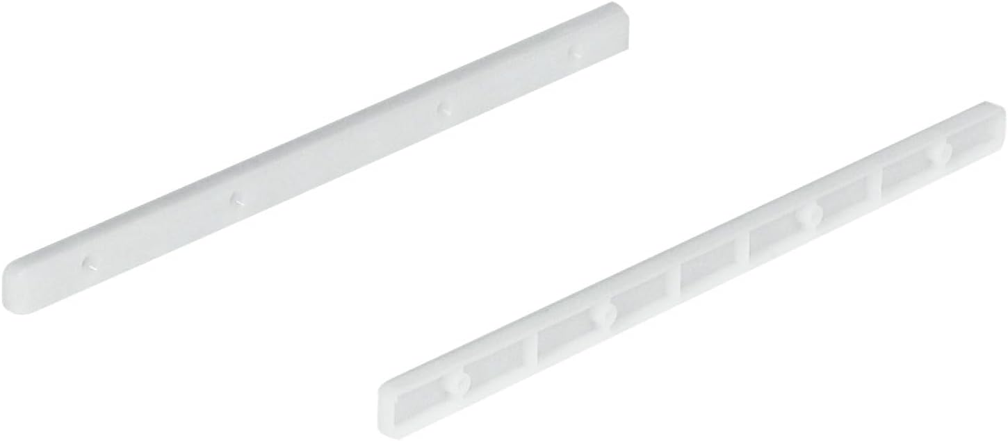 Drawer Runners Guide Rails Plastic Slides for 17mm Grooved Drawers Length 285mm Qty = 1 Pair / 2 Pieces Inc Screws