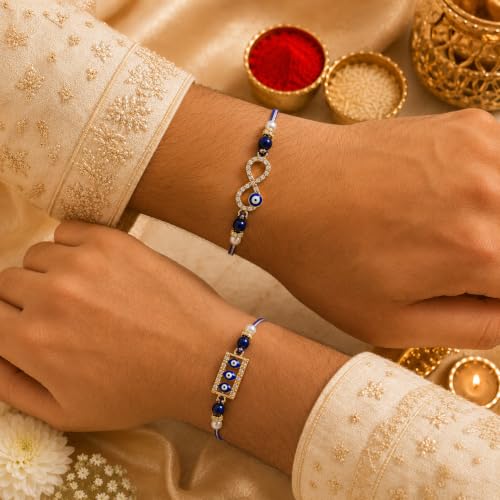Image of Dreamica Designer Set of 2 Rakhi, Best Bro Diary, Fridge Magnet,Set of 8 Scratch Cards, Pen, Greeting Card and Tilak Set| Best Rakhi Gift for Brother