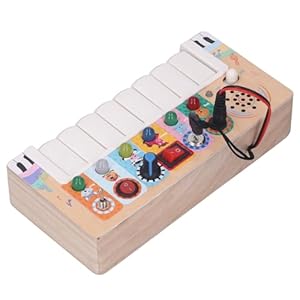 Baby Sensory Board LED Light Switch Board Wooden Electronic Activity Board Toy for Kids Over 36 Months