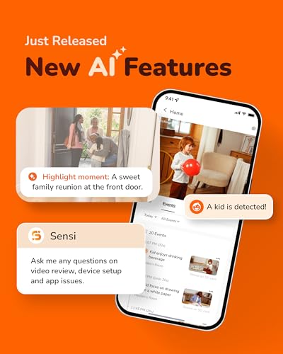 SensForge 2.5K Pan-Tilt Security Camera, 360° Dual-Band WiFi Camera for Home, Free AI Human & Pet Detection, 2-Day Cloud + 64GB SD Storage, Two-Way Talk, Optional AI + Storage Upgrade (1, White) - Image 4