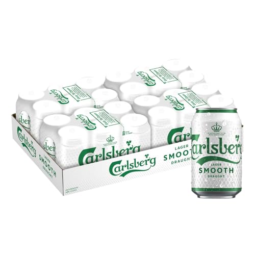 Carlsberg Smooth Draught Beer Can 320 ml (Pack of 24)