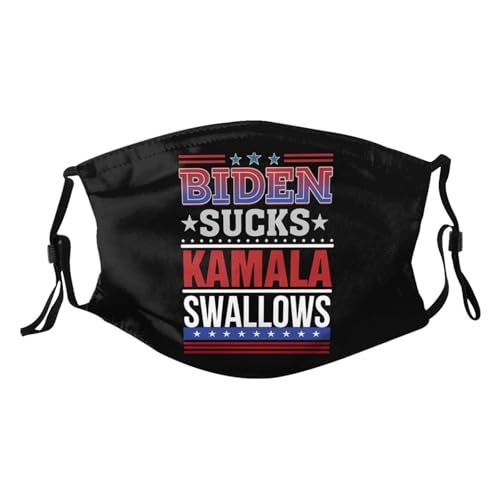 Biden Sucks Kamala Swallows Anti Joe Biden Anti-democrat Adult Dust Mask Adjustable Dust Face with 2 Filter2793