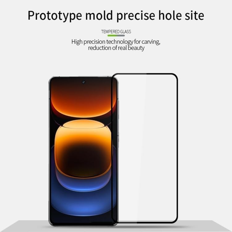 Image of DD SON Tempered Glass Screen Protector Compatible for IQOO Neo 9 Pro 5G (11D) with Edge to Edge Coverage and Easy Installation kit,Black