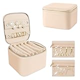 Photo Gallery gyjzzw portagioie da viaggio, portagioie portatile con 6 tasche in velluto con cerniera, idea regalo per donne (beige) Photo Gallery gyjzzw portagioie da viaggio, portagioie portatile con 6 tasche in velluto con cerniera, idea regalo per donne (beige)