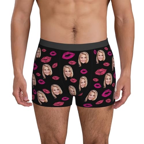 Custom Mens Boxer Briefs Personalized Underwear with Photo Picture Customized Girlfriend's Face Boxers Gifts2