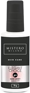 Mistero Milano perfumed body and hand cream elegant taste with particles - intense and profound soothing and moisturizing - improves skin firmness on hands and feet - 70 g