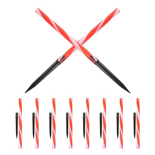 Estacas de plástico para luces solares y varillas de extensión para caminos, pack de 10
