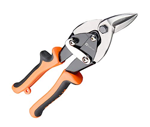 Harden 10" Aviation Tin Snips Left Head - Cut Staggered Tin Snips with Forged Blade