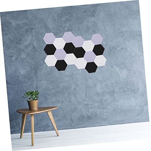 12 paneles acústicos hexagonales de 30x15x1cm para aislamiento de sonido miniatura 2