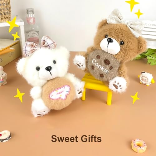 Cute Key Chain Plush Bear Bag Charm Teddy Bear Keychain Gift For Handbag,Purse, Backpack, Car Keys - Image 5