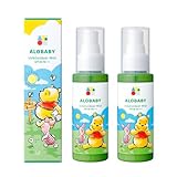【ディズニーデザイン 】日焼け止め アロベビー UV & アウトドア ミスト SPF38【ディート不使用 紫外線吸収剤不使用 】 赤ちゃん 日焼け止め 無添加 オーガニック ノンケミカル (ディズニーデザイン２本セット)
