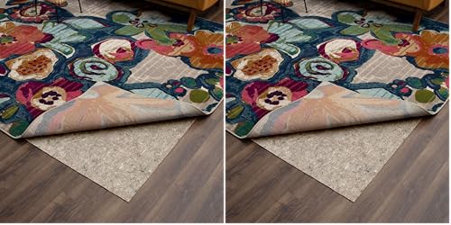 Mohawk Home 2 x 8 1/5 Low Profile Non Slip Rug Pad Felt + Rubber Gripper, Great for High Traffic Areas -Safe for All Floors (Pack of 2)
