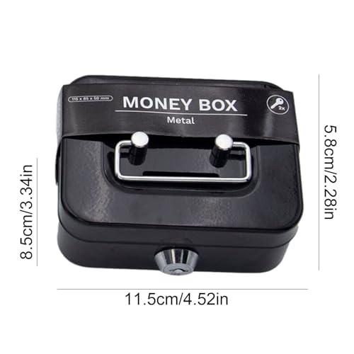 Mini caja fuerte de seguridad con llave portátil para guardar monedas 6