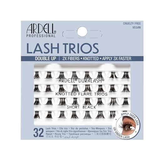ARDELL Double Trio Individuals Short konstgjorda ögonfransar, svart, 25 g