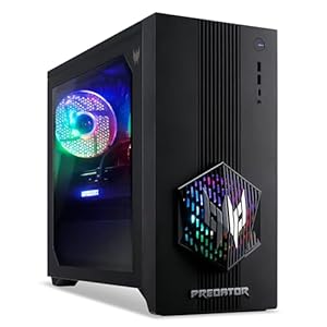acer Predator PO3-665 Gaming Desktop PC - Intel Core i7-14700F, 16GB, 512GB SSD, NVIDIA GeForce RTX 5070, No Display, Windows 11, Black