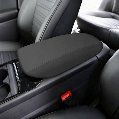 AOMSAZTO Console Covers for 2017-2020 Ford Fusion Black with Black Stiches