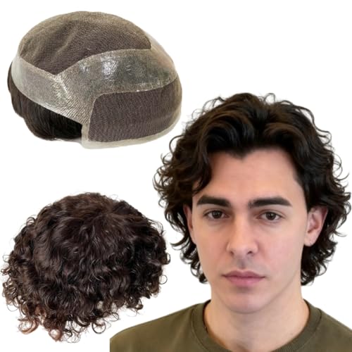 �l�H�� �j���p �l�уE�B�b�O �����Y ���� 10MM �J�[���[�E�F�[�u �����Y �E�B�b�O ���� �w�A ���A�� �q���[�}�� �����p�V�X�e�� �j���p �X�C�X ���[�X �X�L�� PuHair 25.4 cm x 20.3 cm (#2 �_�[�N�u���E��)