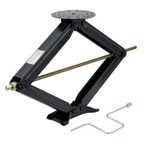 Image of 1 Pack Scissor Lift Jack,3.4Ton(7500 Lbs) Capacity Car Jack with 4.33 inch to 30 inch Adjustable Height,Portable RV Scissor Jack for Sedan, SUV, Truck Repair Tire /RV Keep Stabilizing