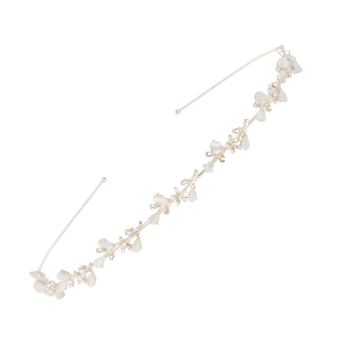 WBZOWRB 1 Piezas Tocados De Boda, Diadema Mujer Boda Invitada Con Pedrería, Tocado Para Pelo Corto Con Diadema Original Para Niñas Y Novias,Diadema Niña Ceremonia