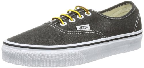 Vans U AUTHENTIC (WASHED) BLACK, basket mixte adulte, Noir (Washed/Black), 39