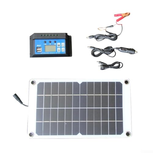 Panel solar flexible de 10 W 12 V de silicio monocristalino Kit de cargador fotovoltaico con de coche