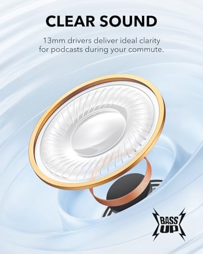 soundcore K20i by Anker, Yarı Kulak İçi Kulaklıklar, Bluetooth Kablosuz, 36H Çalma Süresi, Hızlı Şarj, Net Ses, Rahat Uyum, ENC 2-Mic Temizle Aramalar, Özel EQ, IPX5, Bluetooth 5.3, Uygulama Kontrolü - Görsel 3