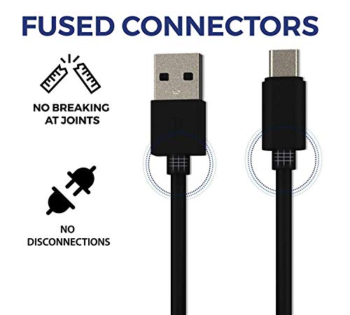 Image of Fast Type-C Usb Cable for Motorola Moto G62,Motorola Moto G32,Motorola Moto G62 5G,Motorola Moto G42,Motorola Moto E32s USB Cable Original Like | Data Sync Cable | Rapid Quick Dash Fast Charging Cable | Charger Cable | Type-C to USB-A Cable (3.5 Ampere, 1 Meter /3.3 Feet, 1S|6 , Black)