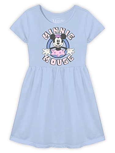 Disney Girls Disney Girl's 2-Pack Minne Mouse Pretty Pink Blue Dresses Playwear Dress, Pink/Light Blue, Medium Us #TOP1