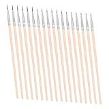 Uonlytech 60 Stück Teiliges Malerpinsel aus Nylon mit Holzgriff Spitze und Runde Pinsel für Aquarell Gouache Acryl und Ölgemälde Vielseitig Einsetzbar für Künstler und Anfänger