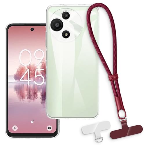 OAGELIM 2-in-1�ی�P�[�X�ƃ��X�g�X�g���b�v TCL NXTpaper 5G Junior �Ƃ̌݊������� ���O���\�ȃ��j���[�h�t���d�b�J�o�[�A����~�ߕ����h�~�O���b�v�n���h�� (�N���A + ���b�h)
