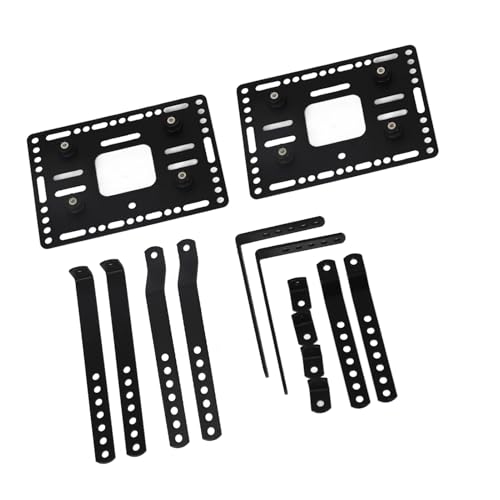 KIMISS Soportes de Montaje para Alforjas Duras de Motocicleta Universal, Liberación Rápida Izquierda/Derecha para Caja Lateral de 18L, Compatible con la Mayoría de Motos miniatura 2