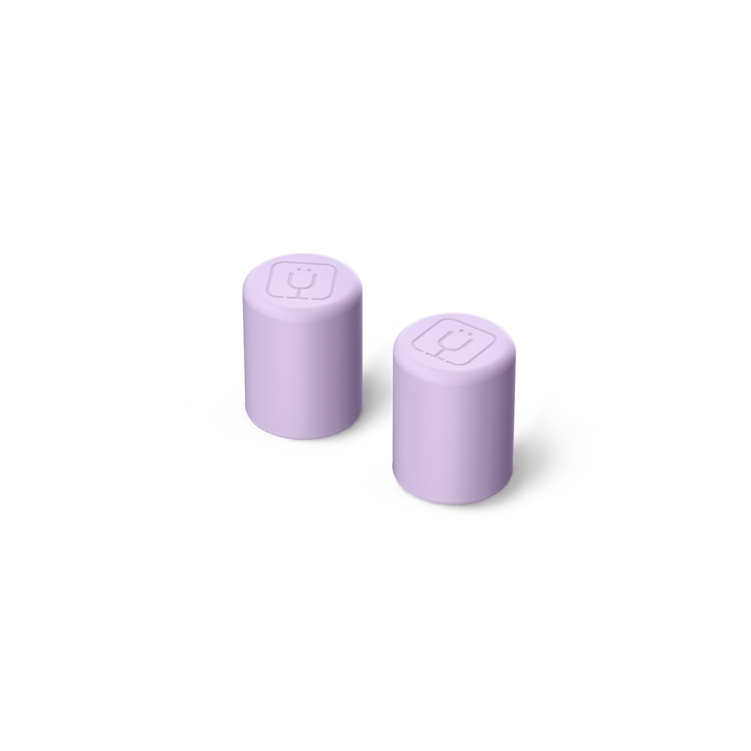 BrüMate Magnetic Straw Caps | Silicone Straw Topper 2-pack | Dust & Dirt Resistant | Compatible with All Era and Resa Tumblers (Lavender)