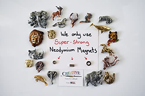 Handcrafted Hand Painted African Elephant Magnet For Personalizing Home Office School Classroom Refrigerator Whiteboard Locker - Made In Usa - Sku Mp092Mag #TOP4