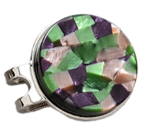 鯖江の眼鏡職人が手作りした、プレミアムゴルフマーカー マーブル/ゴルフ マーカー クリップ マグネット付き ギフト プレゼント 高級 おしゃれ 贈答品 専用ボックス