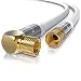 Produktbild CSL - 10m 135dB HDTV Satellitenkabel 75 Ohm 90 Grad gewinkelt - SAT Koaxialkabel - für DVB-T DVB-S DVB-S2 Kabelinternet - weiß
