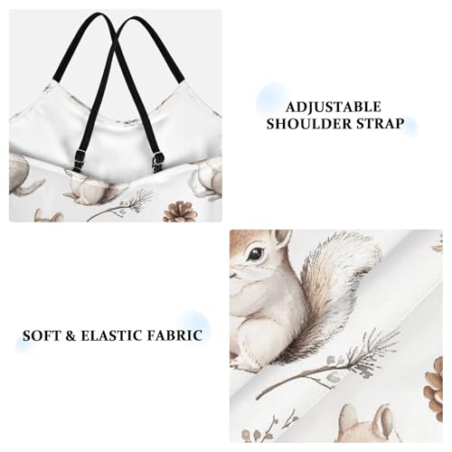 senya Girls Swimsuits One-Piece Swimwear Tie Bathing Suit Beach Summer Round Neck 9-10T Squirrel Pattern3