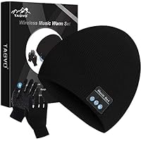 TAGVO Gorro Bluetooth V5.0 con Conjunto de Guantes con Pantalla