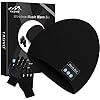 TAGVO Bluetooth V5.0 Beanie con Guanti Touchscreen Set, Inverno Caldo Lavorato a Maglia Senza Fili Bluetooth Cuffia Musica Cappello per Corsa Sci Escursionismo, Regalo di Natale