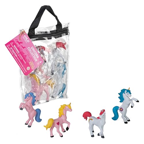 Wild Republic sac à fermeture éclair licorne lot de 4 pochettes pour enfants