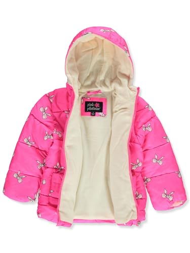 Pink Platinum Girls' 2-Piece Snowsuit Jacket Set Outfit - pink, 3t