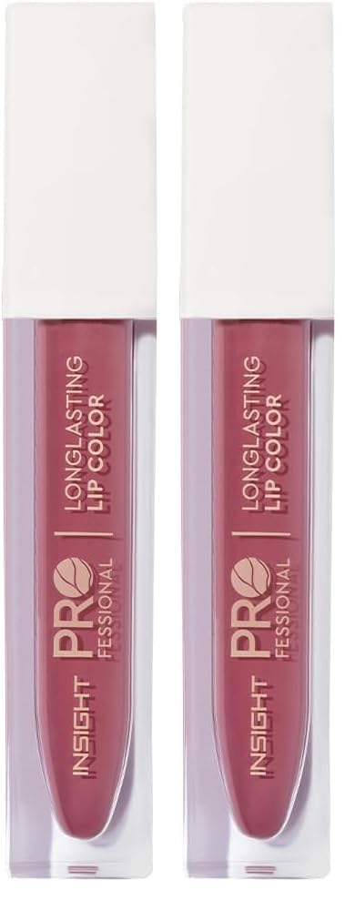 Image of INSIGHT Professional Long Lasting Lip Color (Too Much Baggage) | Pigmented Matte Finish | Comfortable All Day Wear | Non Transferable | Enriched with Argan Oil & Vitamin E - (6g) (Pack of 2)